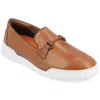 Thomas & Vine Men's Dane Plain Toe Bit Loafer Casual Shoes In Multi