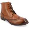 Thomas & Vine Edison Wingtip Ankle Boot In Brown