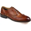 Thomas & Vine Thomas And Vine Odin Plain Toe Oxford Shoe In Cognac/cognac