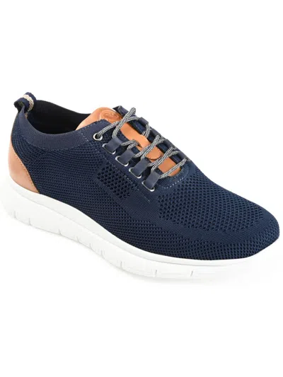 Thomas & Vine Jackson Mens Knit Lifestyle Casual And Fashion Sneakers In Blue