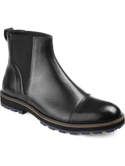 Thomas & Vine Jaylon Mens Comfort Insole Chelsea Boots In Black