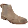Thomas & Vine Medium And Wide Width Mens Watson Pull-on Wingtip Chelsea Boot