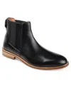 Thomas & Vine Men's Corbin Wide Width Plain Toe Chelsea Boot In Black