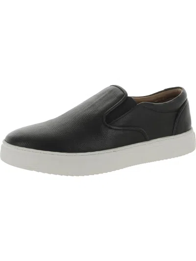 Thomas & Vine Mens Leather Casual And Fashion Sneakers In Black