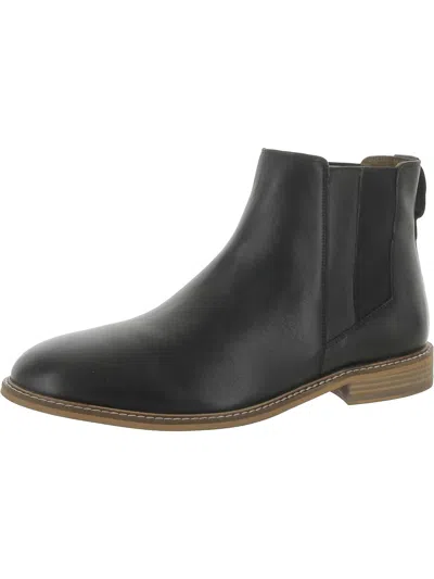Thomas & Vine Mens Leather Chelsea Boots In Black