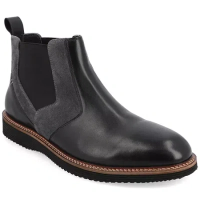 Thomas & Vine Mens Ventura Flat Heel Chelsea Boots In Black