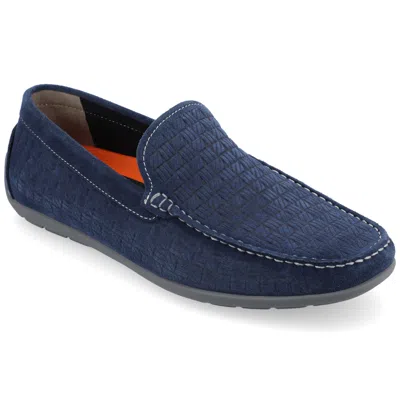 Thomas & Vine Newman Moc Toe Driving Loafer In Blue