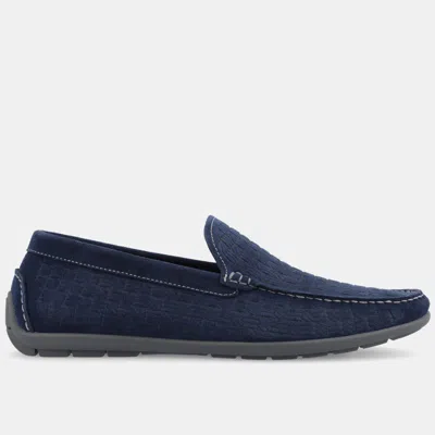 Thomas & Vine Newman Moc Toe Driving Loafer In Blue