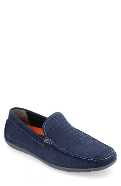 Thomas & Vine Newman Tru Comfort Moc Toe Driver In Blue