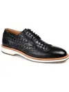 Thomas & Vine Men's Radcliff Wide Width Tru Comfort Foam Lace-up Woven Wingtip Derby Shoes In Black