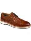 Thomas & Vine Men's Radcliff Wide Width Tru Comfort Foam Lace-up Woven Wingtip Derby Shoes In Brown