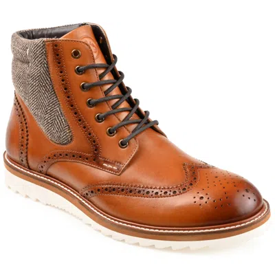 Thomas & Vine Rockland Wingtip Ankle Boot In Brown