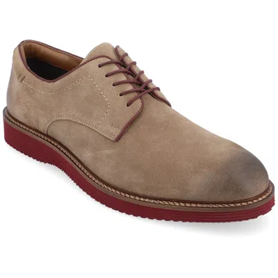 Thomas & Vine Seneca Plain Toe Derby In Beige