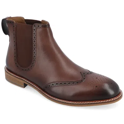 Thomas & Vine Watson Wingtip Chelsea Boot In Brown