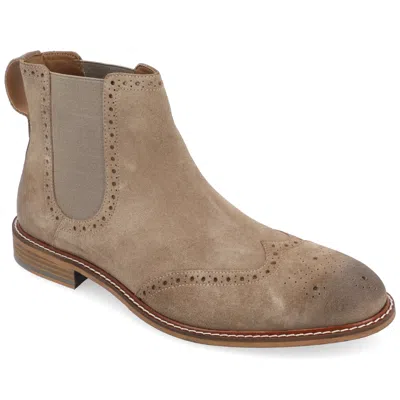 Thomas & Vine Watson Wingtip Chelsea Boot In Animal Print