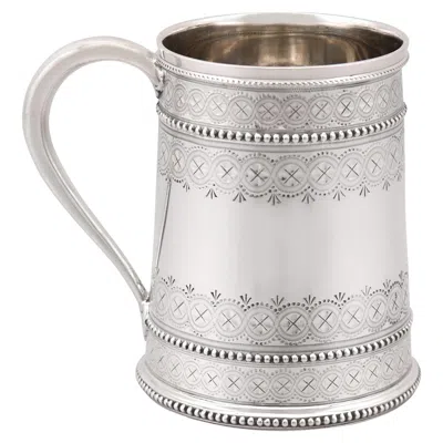Pre-owned Thomas Bradbury & Sons Ltd. Victorian Sterling Silver Christening Mug By Thomas Bradbury, 1881