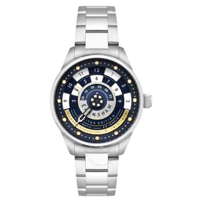 Thomas Earnshaw Chess Set Automatic Blue Dial Men's Watch Es-8282-33 In White