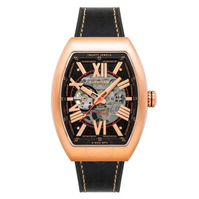 Thomas Earnshaw Men's Supremacy 45mm Automatic Watch In Black / Gold Tone / Rose / Rose Gold Tone