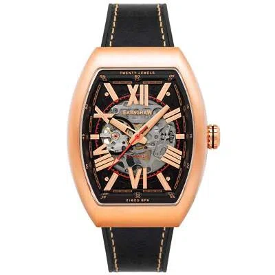 Pre-owned Thomas Earnshaw Supremacy Skeleton Automatic Rose Gold Watch - Brand