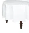 Thomas Ferguson Linen Double Damask Tablecloth In White
