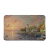 Thomas Kinkade Serenity Cove Memory Foam Bath Rug In Green