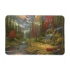 Thomas Kinkade The Good Life Memory Foam Bath Rug In Green
