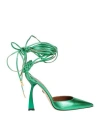Thomas Neuman Woman Pumps Emerald Green Size 8.5 Soft Leather In Green