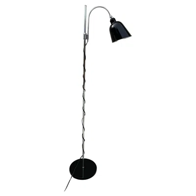 Pre-owned Thomas O'brien 1990's  Vintage Modern Black And Chrome Task Lamp