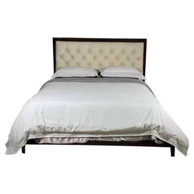 Pre-owned Thomas Pheasant Modern Platform Bed By  For Baker Furniture In Brown