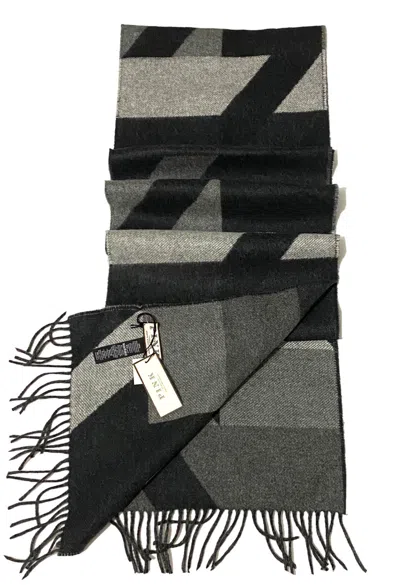 Pre-owned Thomas Pink 100% Cashmere Scarf "jorn Geo" Made In The Uk 78" X 12"