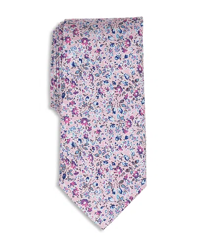Thomas Pink Classic Floral Tie In Purple