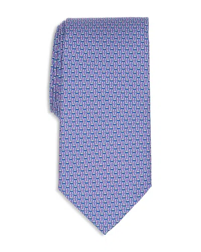 Thomas Pink Classic Geometric Print Tie In Blue