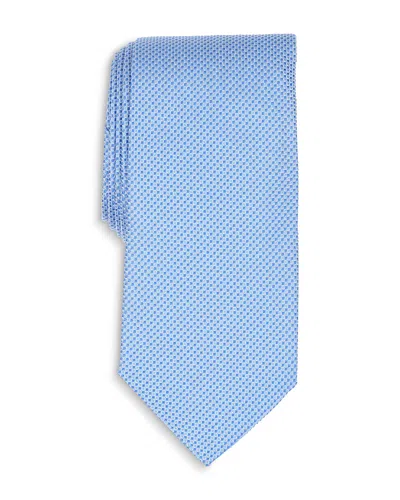 Thomas Pink Classic Textured Solid Tie In Blue