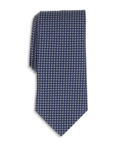 Thomas Pink Classic Woven Diamond Tie In Blue