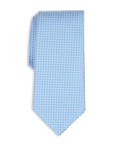 Thomas Pink Classic Woven Diamond Tie In Blue