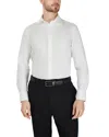 Thomas Pink Diagonal Textured Solid Dress Shirt In Multi