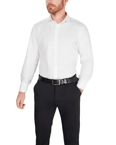 Thomas Pink Fly Front French Cuff Formal Diagonal Textured Solid Dress Shirt In Multi
