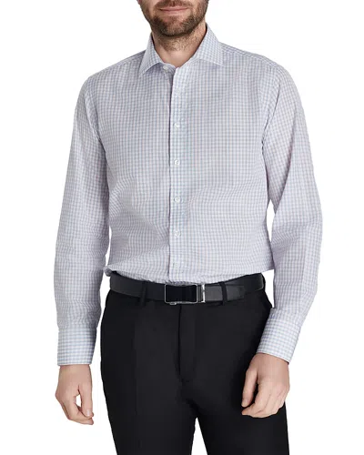 Thomas Pink Multi Check Dress Shirt In Blue