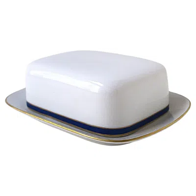 Pre-owned Thomas Porcelain Porcelain Butter Dish German, Midcentury Modern, Mid-20th Century In Gray