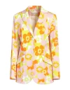Thomas Rath Woman Blazer Light Pink Size 10 Cotton, Elastane In Pink
