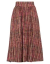 Thomas Rath Woman Midi Skirt Fuchsia Size 8 Polyester, Viscose, Wool, Synthetic Fibers, Alpaca Wool