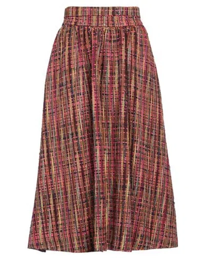 Thomas Rath Woman Midi Skirt Fuchsia Size 8 Polyester, Viscose, Wool, Synthetic Fibers, Alpaca Wool