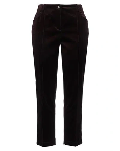 Thomas Rath Woman Pants Burgundy Size 16 Cotton, Viscose, Elastane