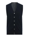 Thomas Reed Man Cardigan Midnight Blue Size Xxl Cashmere