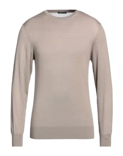 Thomas Reed Man Sweater Khaki Size L Cashmere, Silk In Orange