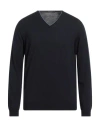 Thomas Reed Man Sweater Midnight Blue Size Xxl Merino Wool