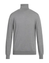 Thomas Reed Man Turtleneck Grey Size Xxl Wool In Grey