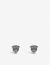 Thomas Sabo Womens Black Cat Sterling-silver And Cubic Zirconia Stud Earrings In Black