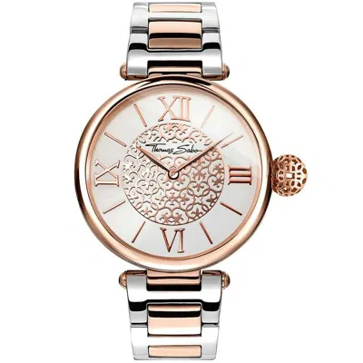 Thomas Sabo Ladies' Watch  Wa0257-277-201-38mm ( 38 Mm) Gbby2 In Gold