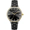 Thomas Sabo Leather Dress Women's Watch In Black